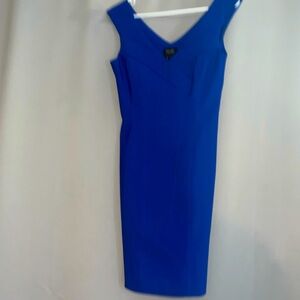 Like new Laundry by Shelli Segal Royal Blue Fitted Dress.